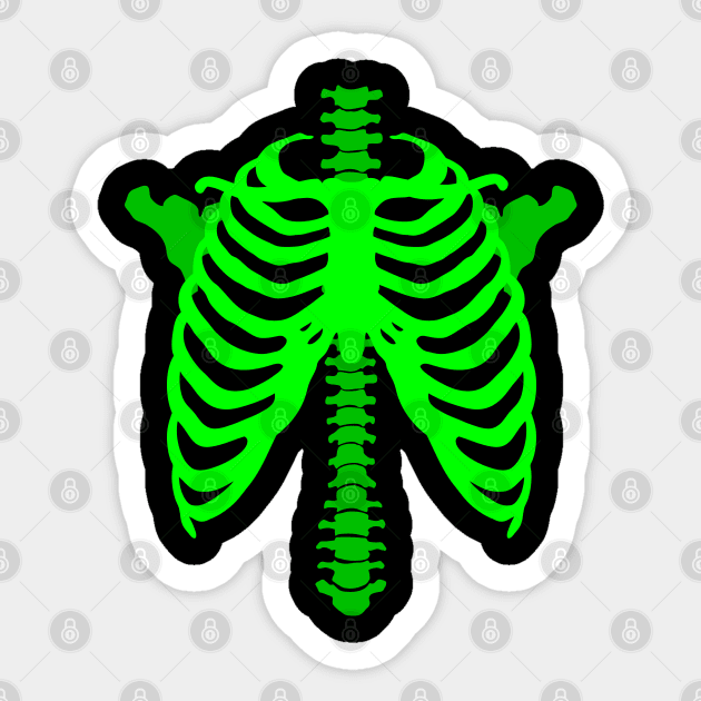 Spooky Szn Skeleton Bones Costume Funny Halloween Sticker by OrangeMonkeyArt